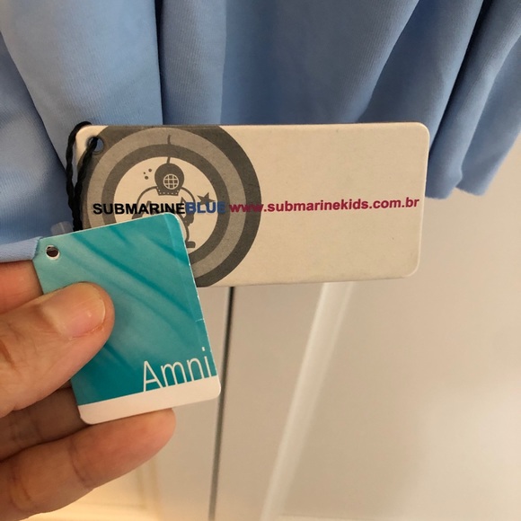 NWT! Submarine Blue Twist Front Top, Size 8/10 - Picture 8 of 9